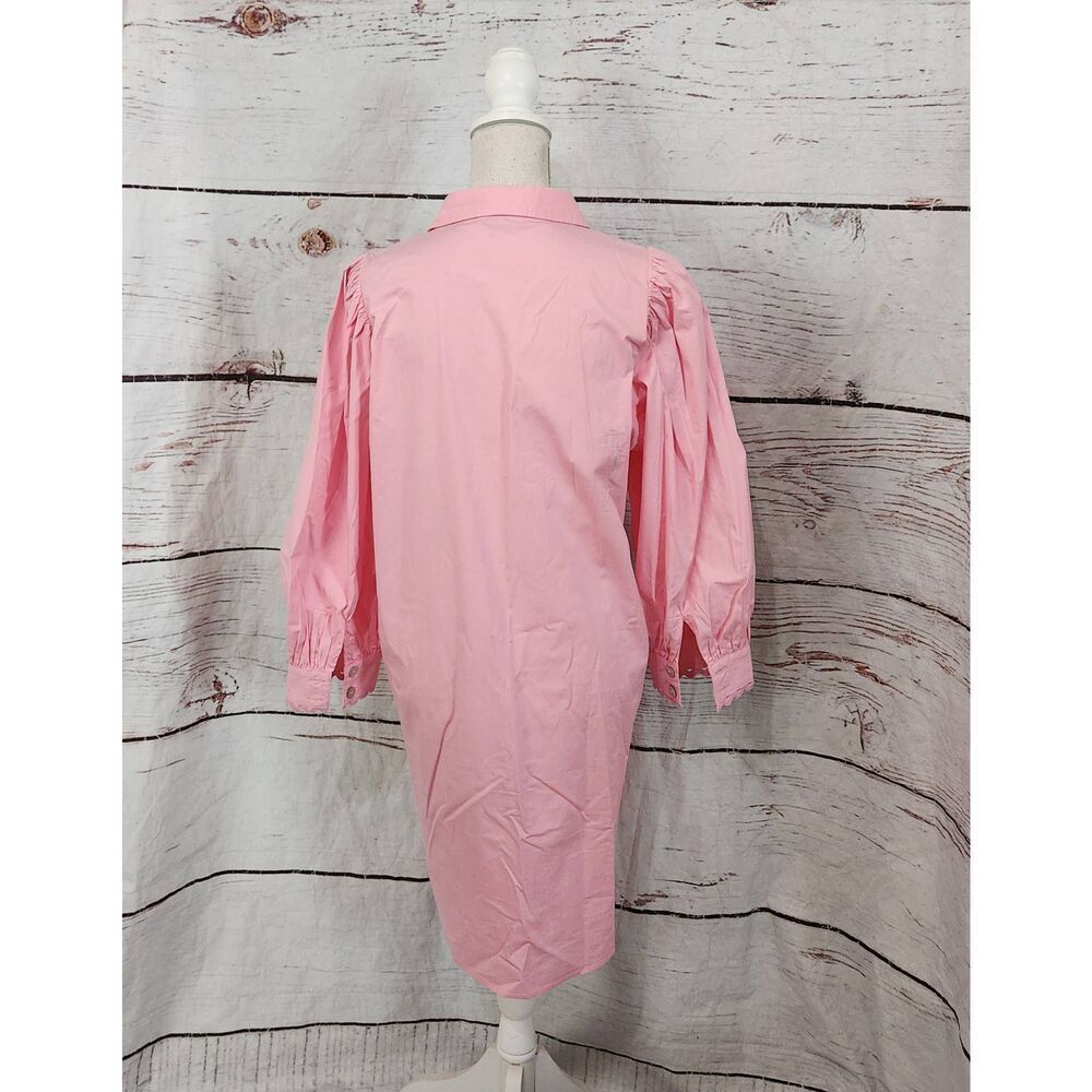 Esqualo Poplin Puff Sleeve Dress Size 10 - Picture 3 of 7